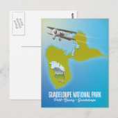 Carte du parc national de la Guadeloupe (Devant / Derrière)