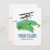 Carte du parc national des Îles Vierges (Devant / Derrière)