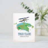 Carte du parc national des Îles Vierges (Debout devant)