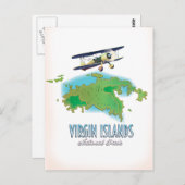 Carte du parc national des Îles Vierges (Devant / Derrière)