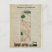 Carte du Paris à la gare St Germain, par (Devant)