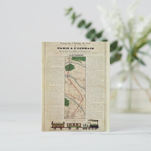 Carte du Paris à la gare St Germain, par (Debout devant)