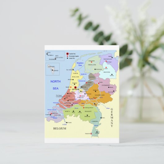 Carte du Pays-Bas (Debout devant)