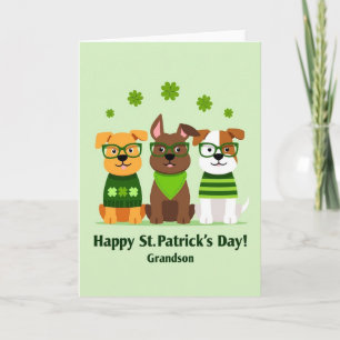 Carte du petit-fils de St Patricks Dogs
