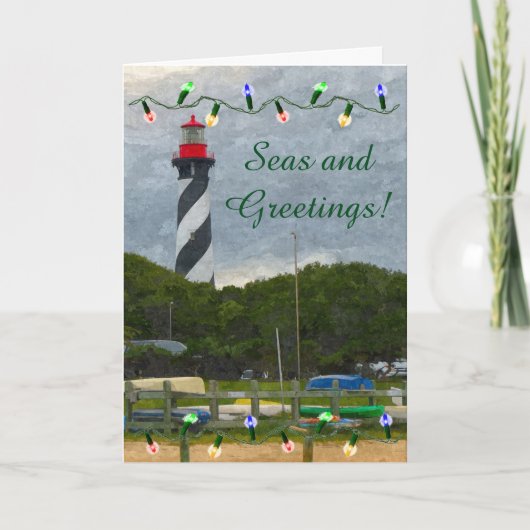 Carte du phare St. Augustine de Noël côtier (Devant)