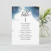 Carte du plan de siège du Mariage céleste avec nom (Debout devant)