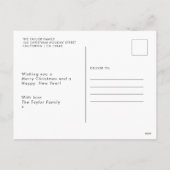 Carte du pôle Nord unique illustrée Noël (Dos)