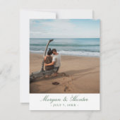 Carte du port de Bar Maine Hunter Green (Dos)