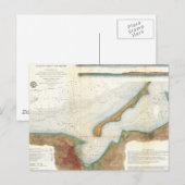 Carte du port de Nantucket vintage (Devant / Derrière)