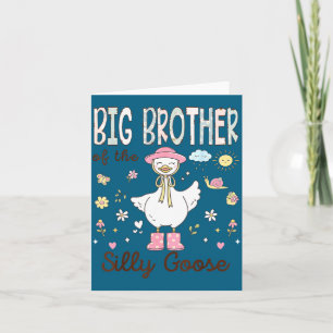 Carte Du premier grand frère Silly Goose Anniversaire