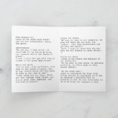 Carte du prêtre Jésus (Intérieur)