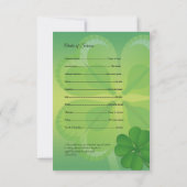 Carte du programme commémoratif (Dos)