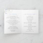Carte du programme de cérémonie des Mariages fleur (Intérieur)