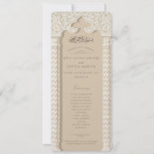 Carte du programme de cérémonie des Mariages islam (Devant)