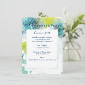 Carte du programme de déjeuner du concours floral  (Debout devant)