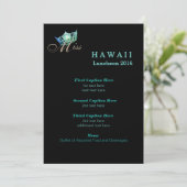 Carte du programme de déjeuner Miss America Black (Debout devant)