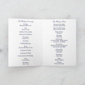 Carte du programme de mariage Blue Diamond Infinit (Intérieur)