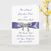 Carte du programme de mariage de la boîte de diama (Fleur jaune)