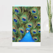 Carte du programme de mariage de paon (Dos)