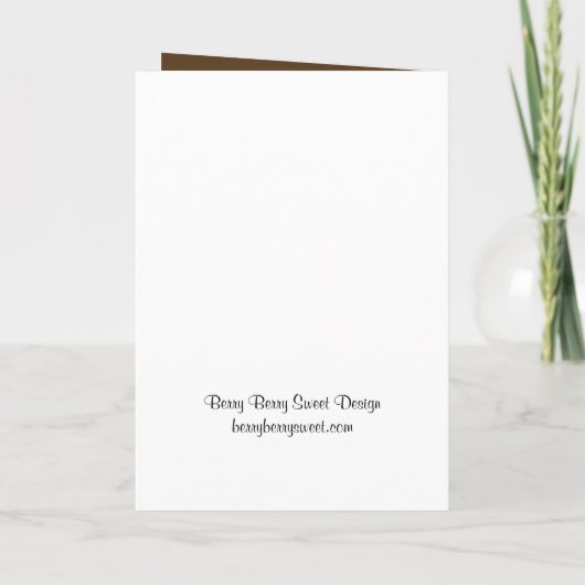 Carte du programme de mariage des bouleaux (Dos)