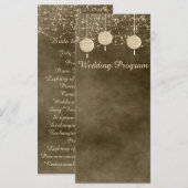 Carte du programme de mariage des lanternes ivoiri (Devant / Derrière)