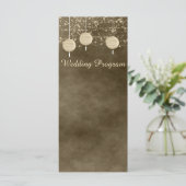 Carte du programme de mariage des lanternes ivoiri (Debout devant)