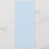 Carte du programme de mariage hivernal des cerfs e (Dos)