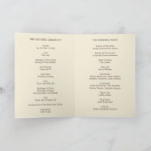 Carte du programme de mariage Sweet Love (Intérieur)