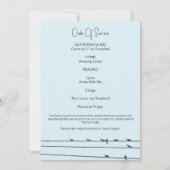 Carte du programme Fête de la vie des oiseaux sur  (Dos)