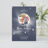 Carte du programme funéraire commémoratif (Debout devant)