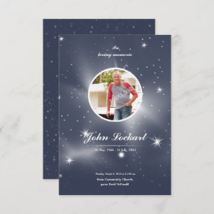 Carte du programme funéraire commémoratif