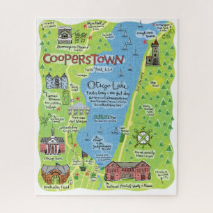Carte du puzzle de Cooperstown