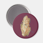 Carte du Qatar Magnet (Recto/Verso)