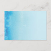 CARTE DU REGISTRE :: aquarelle bleu ombre (Dos)