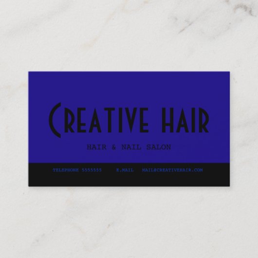 Carte du rendez-vous du coiffeur (Devant)