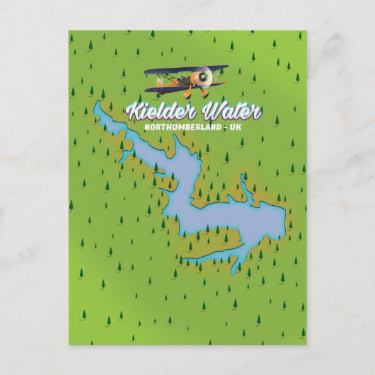 Carte du Royaume-Uni Kielder Water Northumberland (Devant)