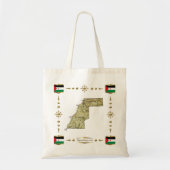 Carte du Sahara Occidental + Sac à drapeaux (Devant)