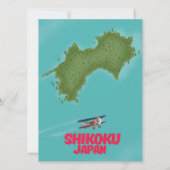 carte du Shikoku Japon (Dos)