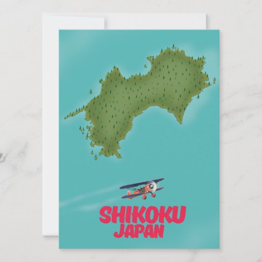 carte du Shikoku Japon (Devant)