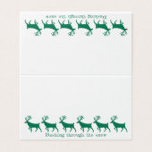 Carte du siège de l'invité Stag Reindeer & Rudolph (Extérieur déplié)