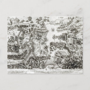 Carte du siège de Malte en 1565