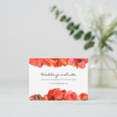 Carte du site du mariage d'aquarelle de pavoies ro (Debout devant)