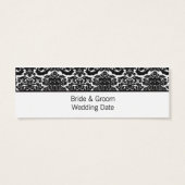 Carte du site mariage - accent damassé (Dos)