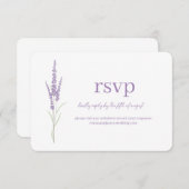 Carte du site Mariage de la carte de débit RSVP (Devant / Derrière)