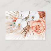 Carte du site Mariage du désert floral tropical (Dos)