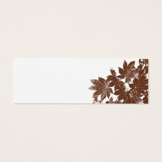 Carte du site Web du Mariage de timbres de feuille (Dos)