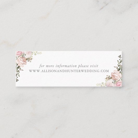 Carte du site Web du Mariage Floral Spring (Devant)