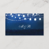 Carte du site Web Mariage Blue Night and Silver Li (Dos)