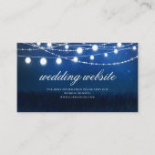 Carte du site Web Mariage Blue Night and Silver Li (Devant)