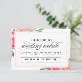 Carte du site web Mariage de Bohême Floral (Debout devant)